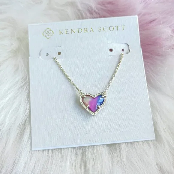 Kendra Scott Jewelry Gold Ari Heart Watercolor Illusion